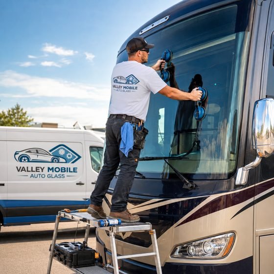 RV Windshield Repair and Replacement service by Valley Mobile Auto Glass